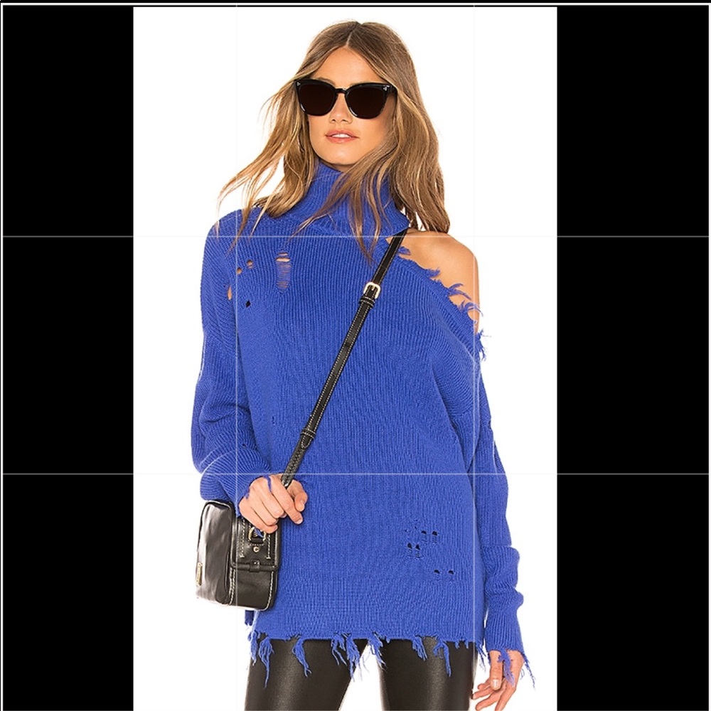 Lovers & Friends Arlington Sweater in Cobalt Blue